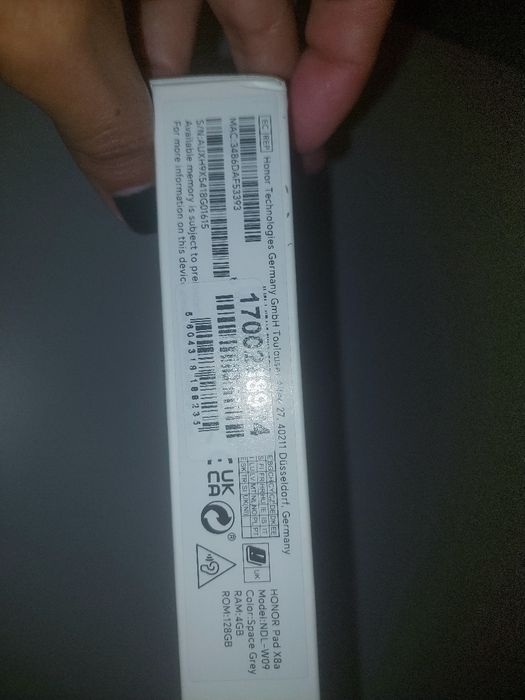 T Honor Pad X8a Wifi 128G ciz V2 + FlipCover - Novo!