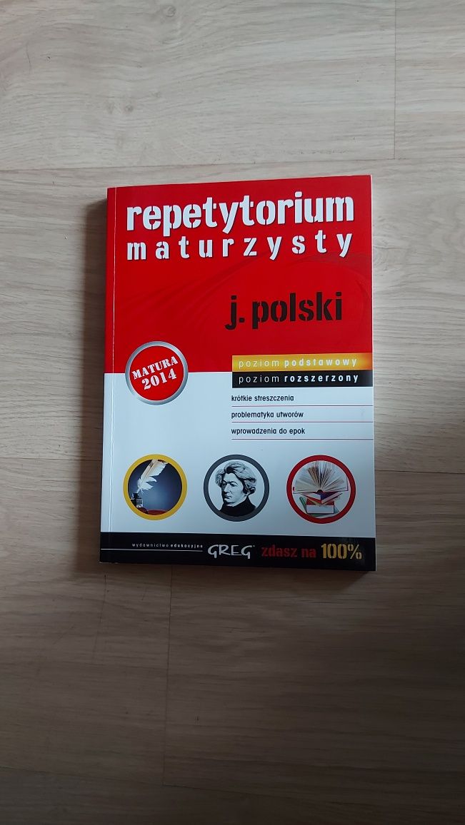 Książka, Repetytorium maturzysty j. polski, Wydawnictwo Greg