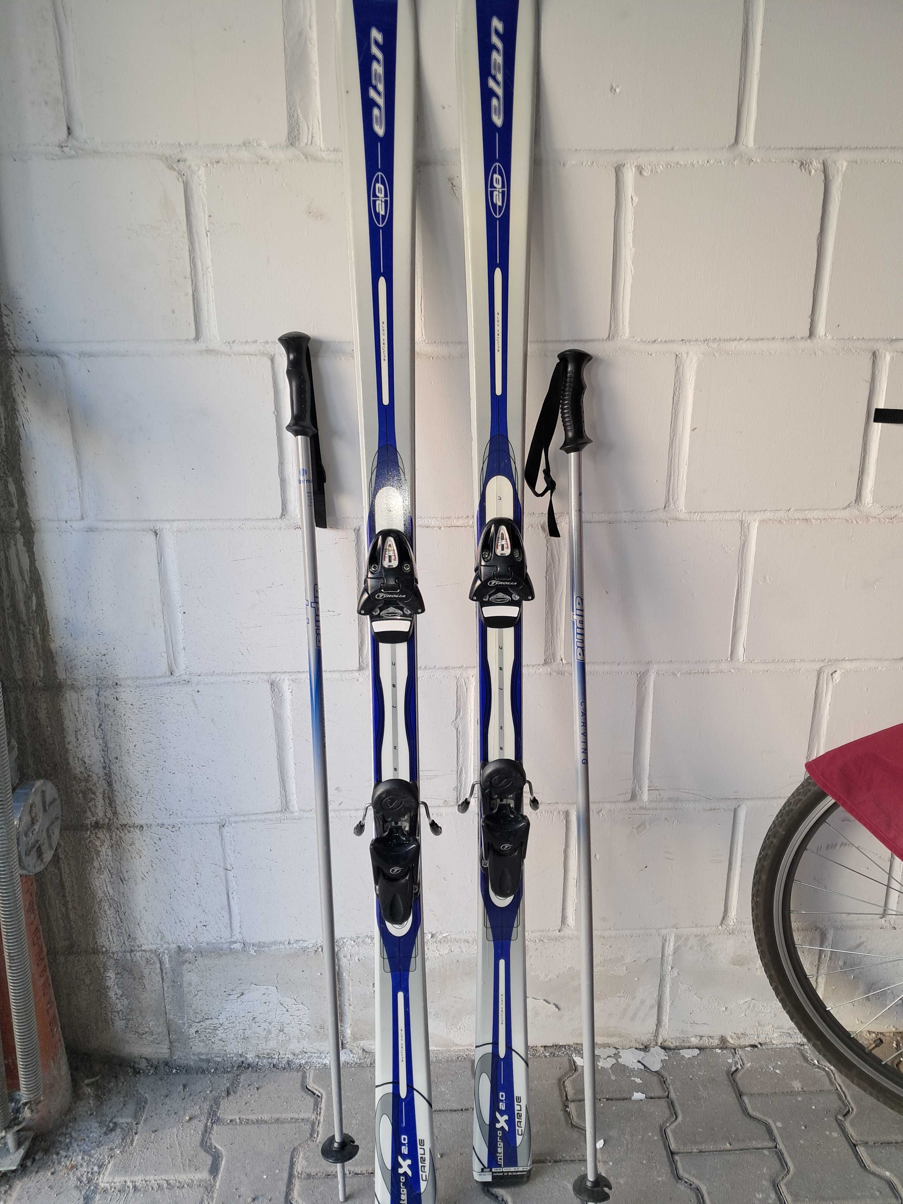 Narty Elan Carve Inegra 2.0- 160cm, wiązania Tyrolia T6
