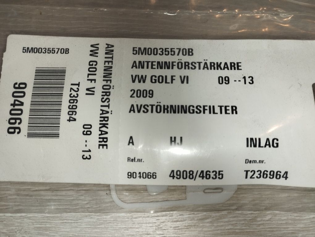 Wzmacniacz anteny Volkswagen VW Golf 6 VI ] 24ovoko