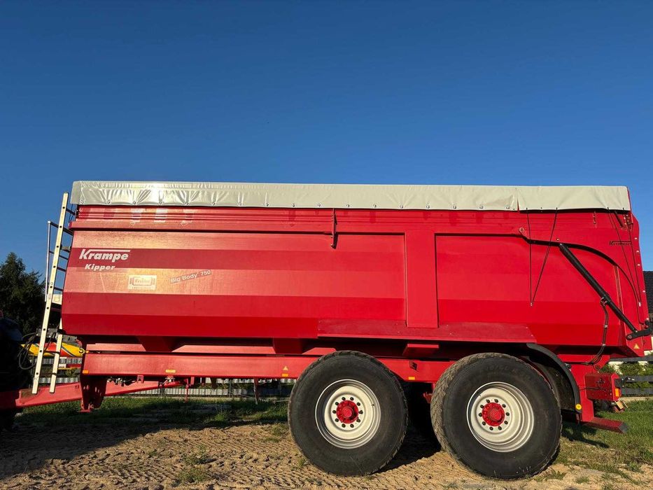 Krampe Big Body 750 przyczepa rolnicza tandem skorupa