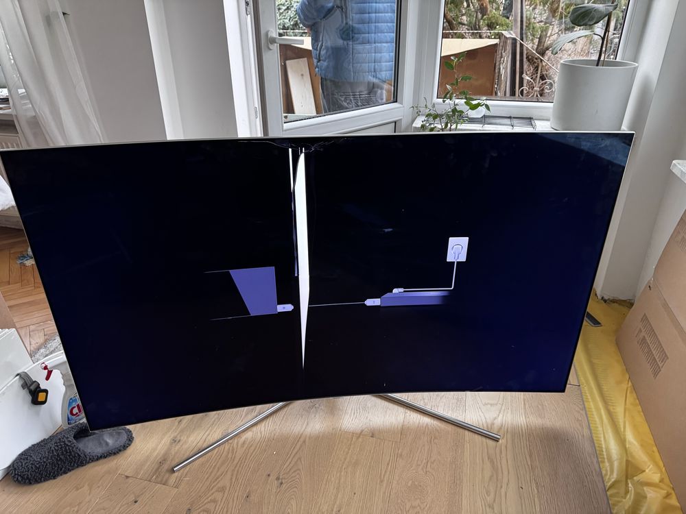 Telewizor QLED Samsung QE65Q7CAM 65 cali 4K uszkodzony