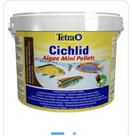 Корм Tetra Cichlid Algae Mini для акваріумних цихлід, 10 л (гранули)