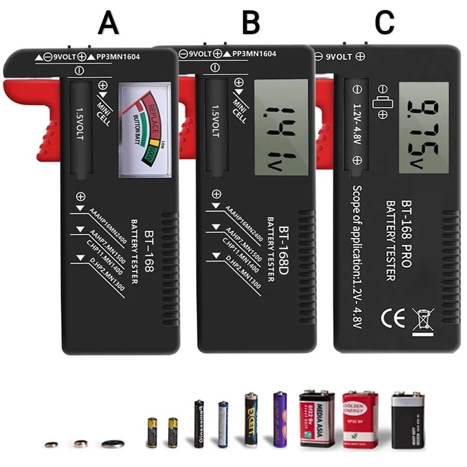 Универсальный тестер батареек и аккумуляторов,