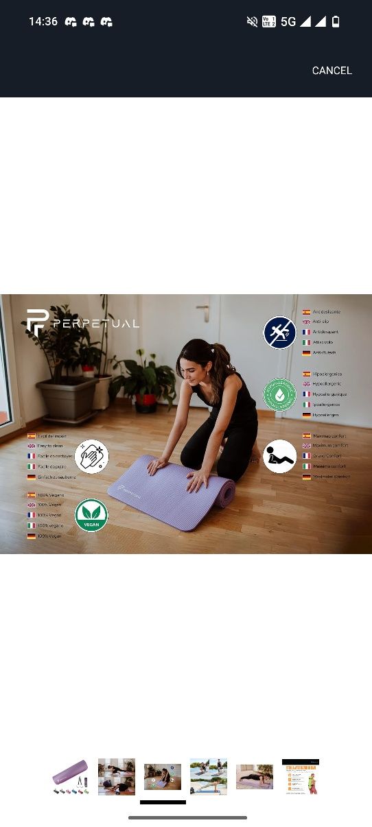 Tapete Yoga Azul