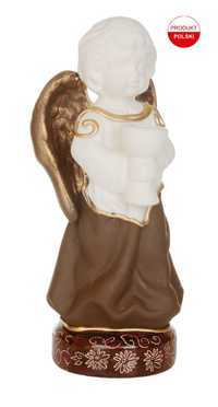Figurka Figura Anioł Aniołek z Kielichem Ręcznie Zdobiony Prezent