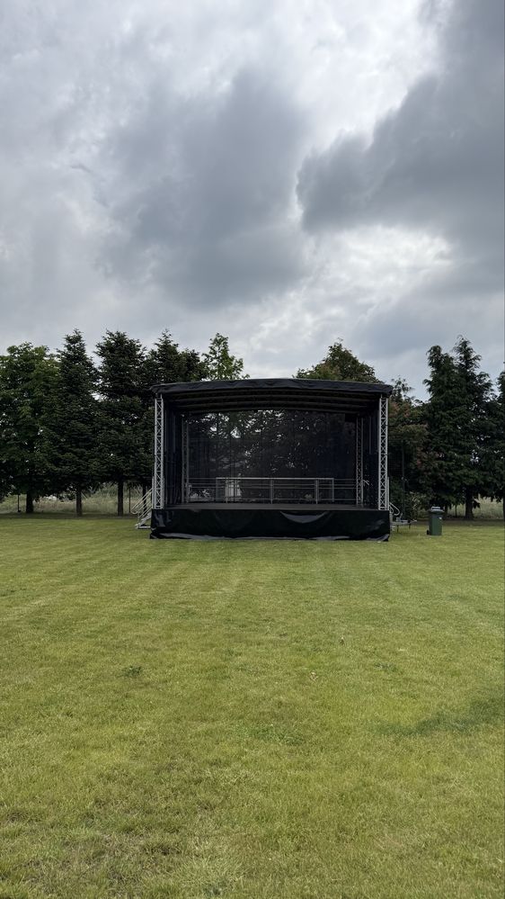 Wynajem - scena mobilna Alspaw, scena modułowa 8mx6m, 6mx4m z obsługą.