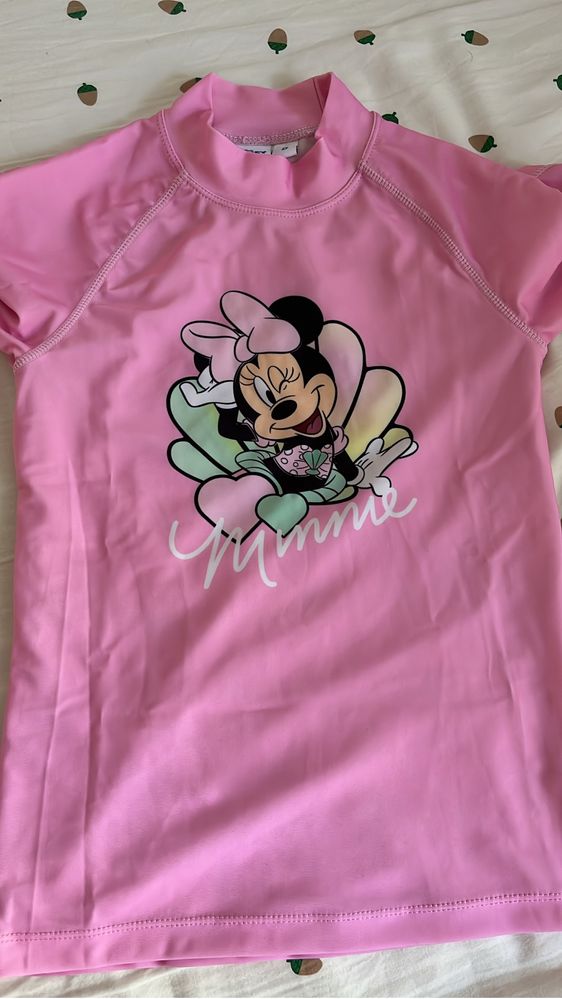T-shirt licra Natação Minnie