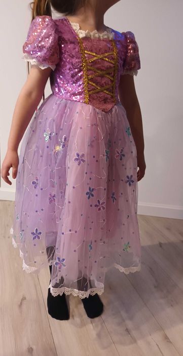 Nowy strój Roszpunka księżniczka wróżka, r. 122 przebranie