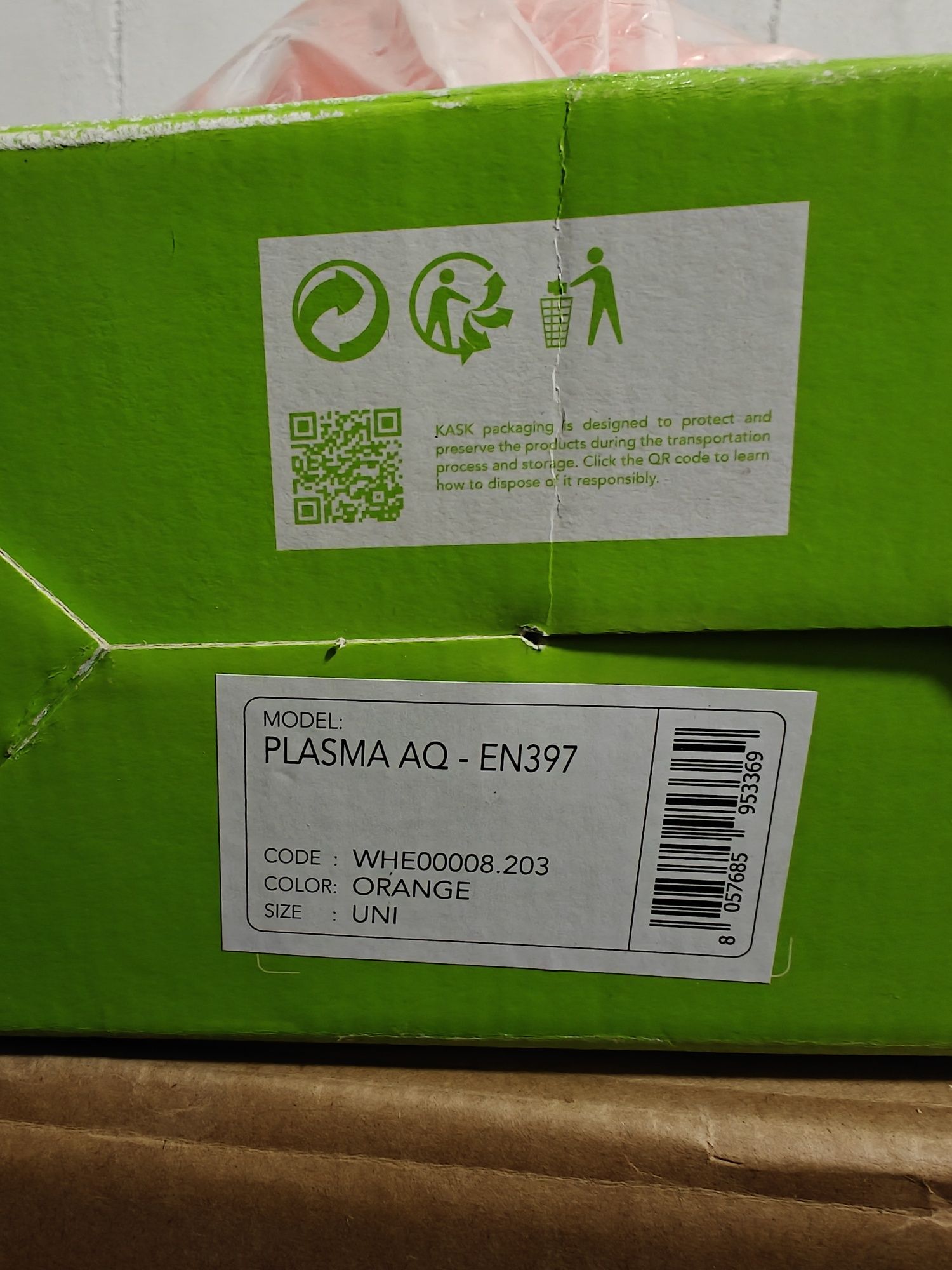 Kask plasma AQ pomarańczowy