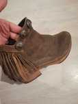 Botins Xuz taupe tamanho 36 (em excelente estado)