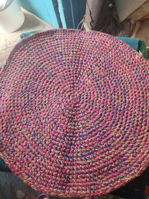 В'язаний коврик( круг)