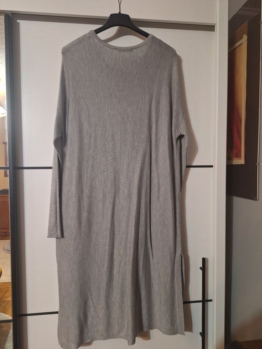 Sukienka z dzianiny długi sweter oversize