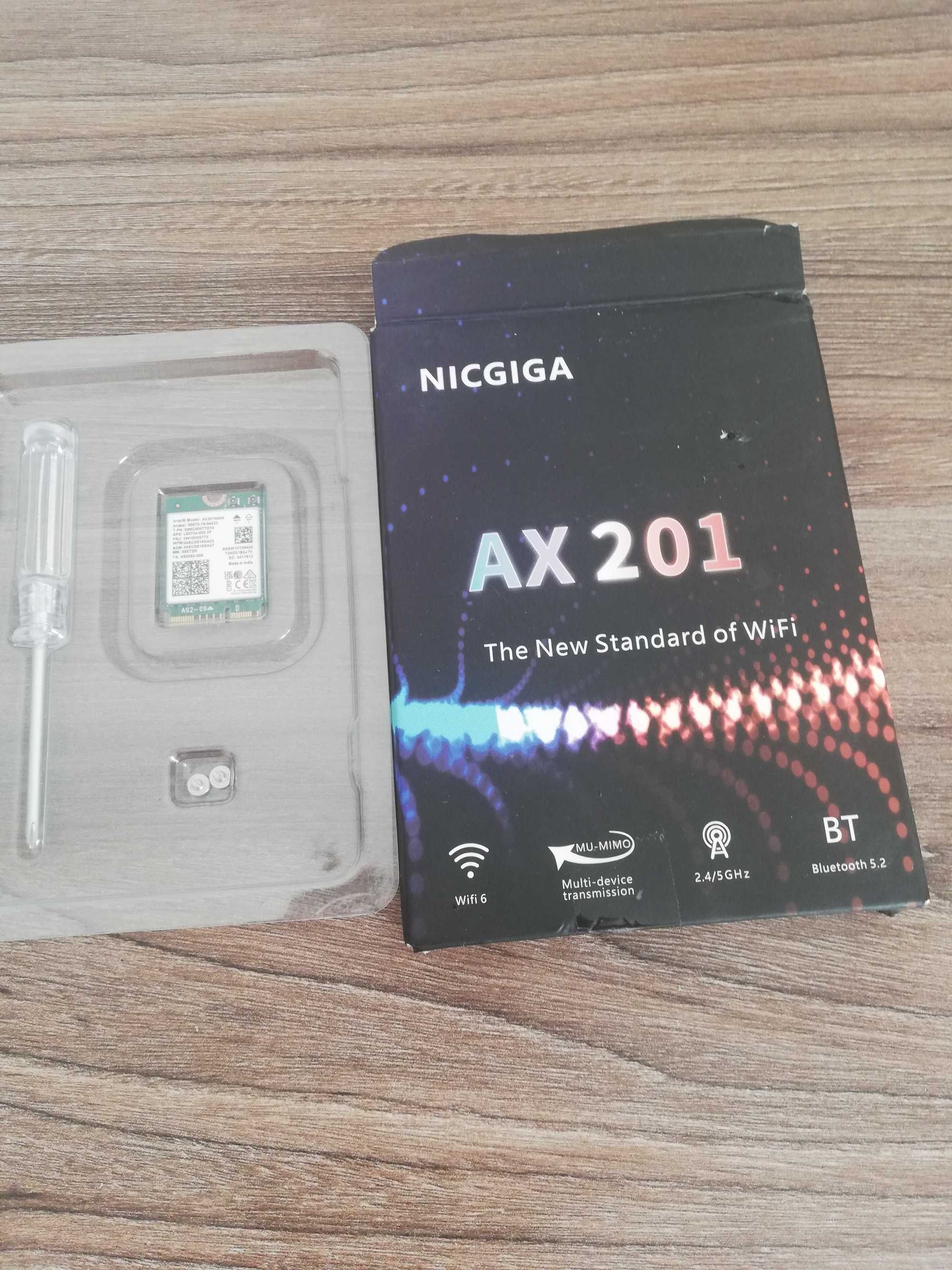 Karta sieciowa dla Intel AX201NGW WIFI 6 Bluetooth 5.2.