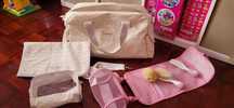 Saco maternidade Barral + conjunto chico