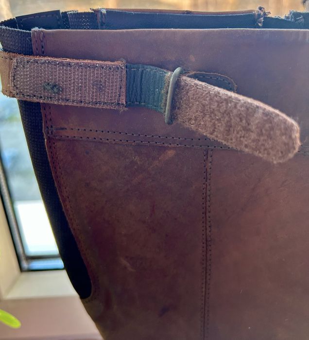 Damskue skórzane oficerki