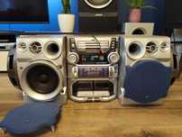 Mocna wieża JVC MX-J750R mega bass z subwooferami