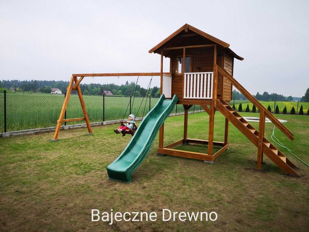 Drewniany plac zabaw dla dzieci - Bajeczne Drewno