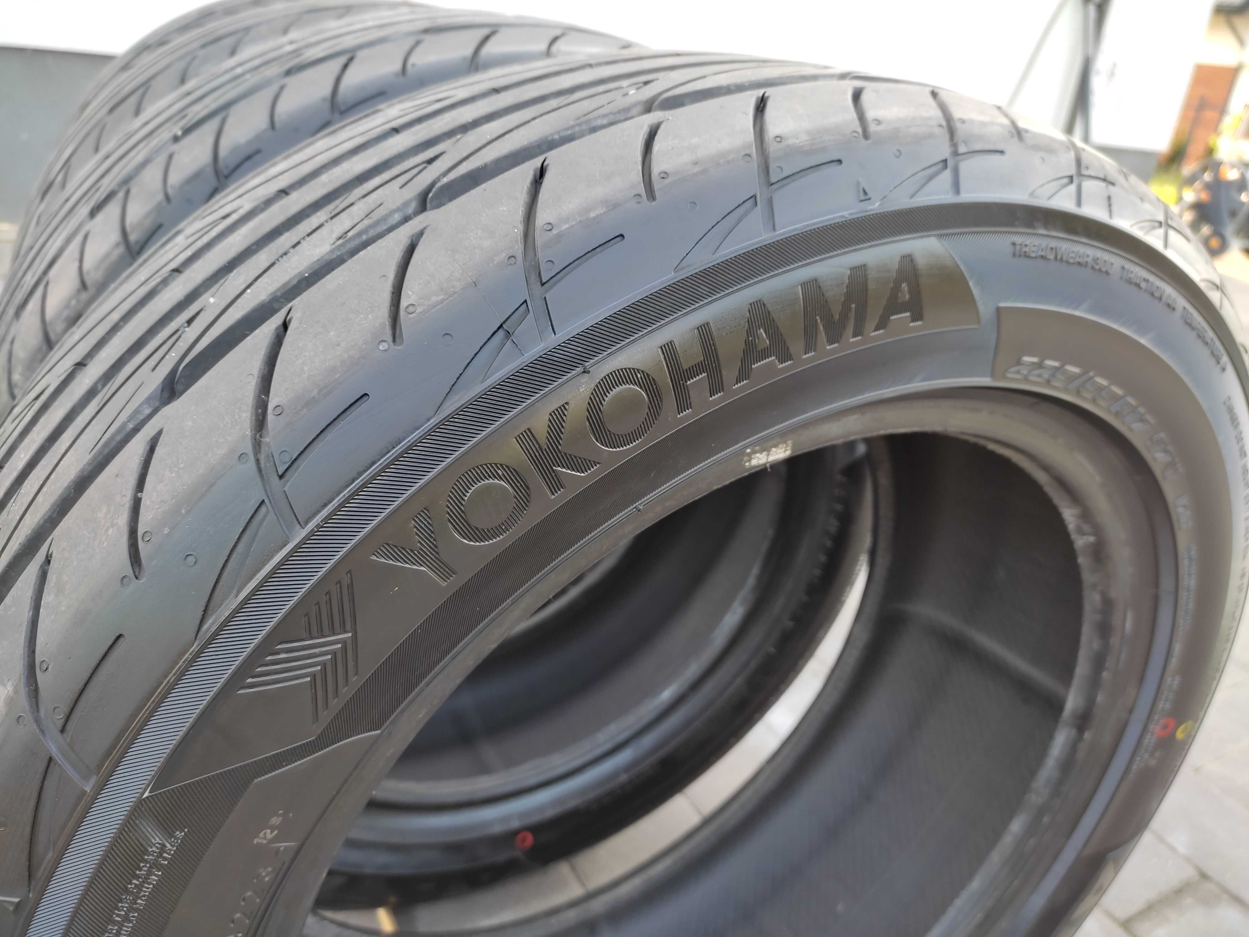 Opony letnie Yokohama Advan Fleva 225/55/R17. 2023r. 1500 km przebieg.