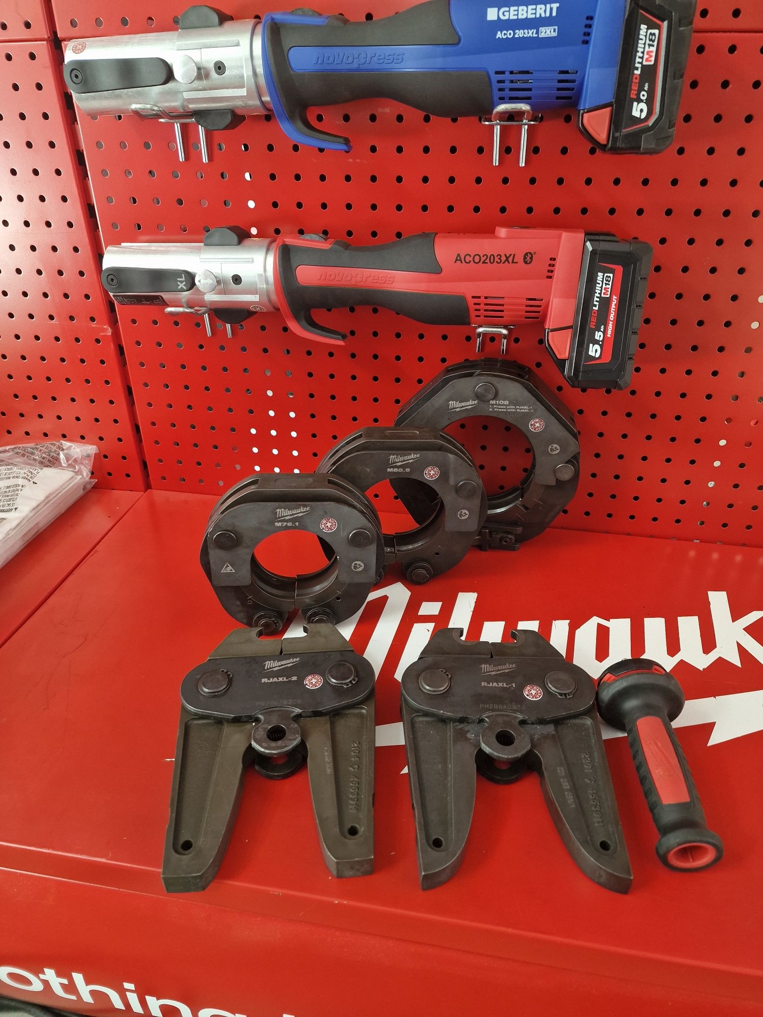 Zestaw Milwaukee 76.1 88.9 108 Mapress Novopress Geberit Rems
