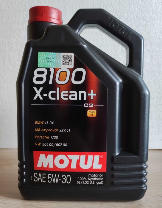 Motul 8100 X-Clean + 5W30 C3 Моторне масло. Франция.