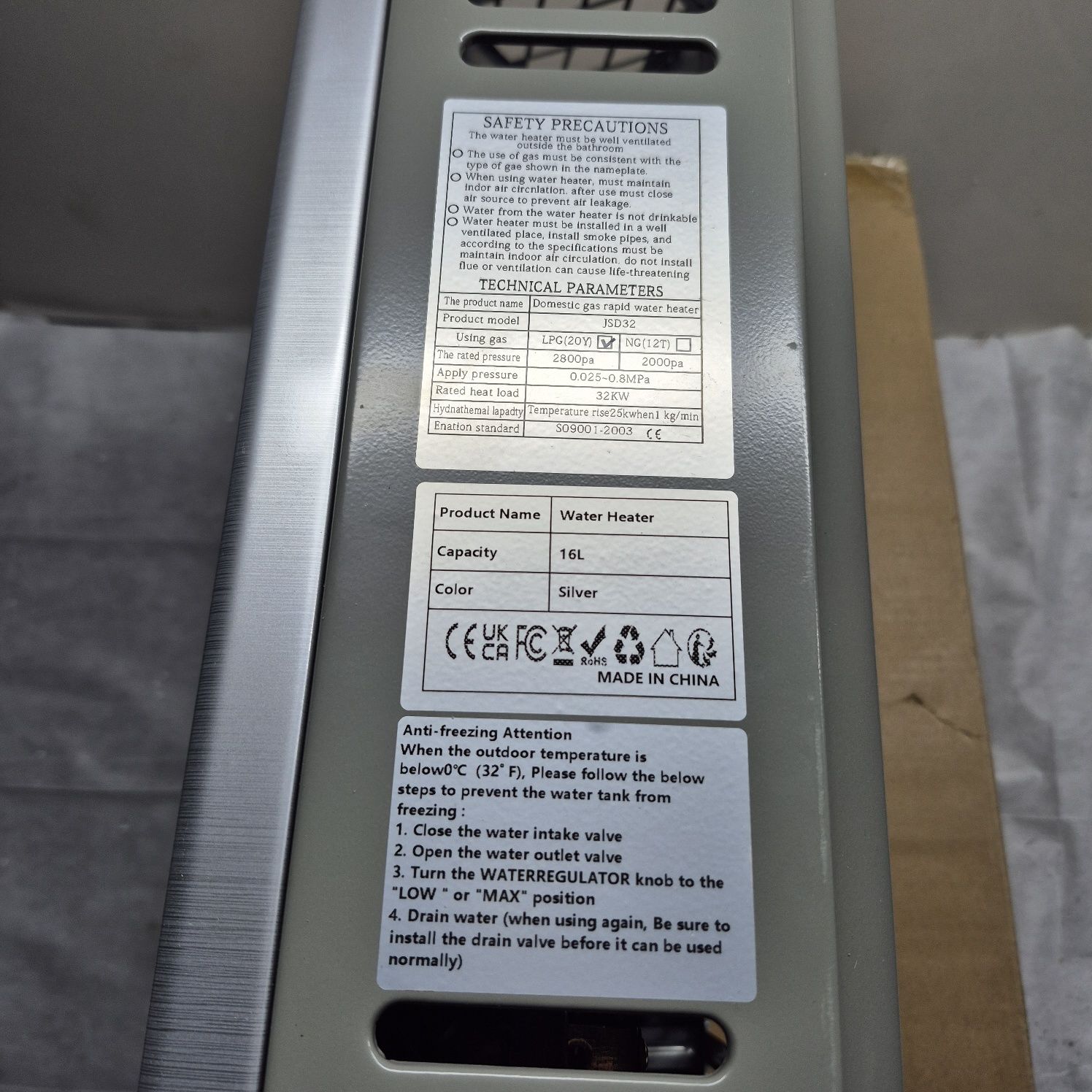 24KW Piecyk Gazowy na Butle  12L LPG Propan Bezzbiornikowa głowica pry