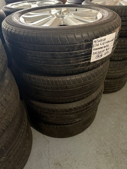 felgi MITSUBISHI ET46 - 6.5j - 5x114 - YOKOHAMA ASPEC 215/60/17 - 96H