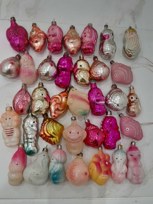Елочные игрушки новорічні іграшки  новогодние игрушки СССР