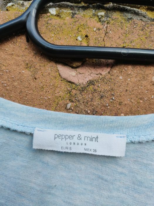 Błękitna koszulka na lato bluzka t-shirt w gwiazdki bawełniana bawełna