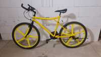 Unikatowy rower na felgach! Żółty! Koła 26"