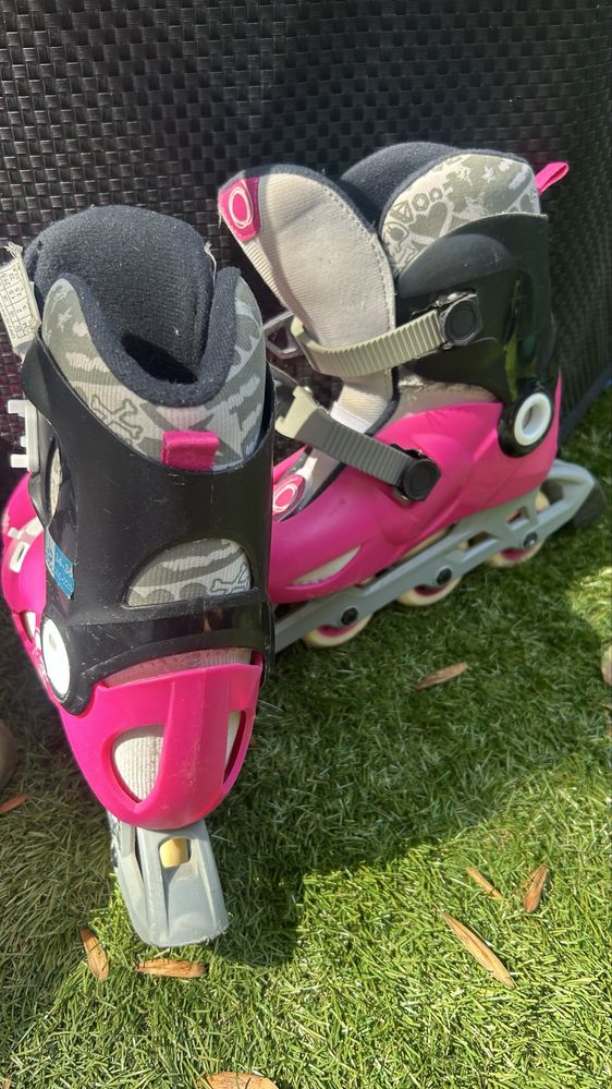 Patins em linha Oxelo + Capacete + Proteções