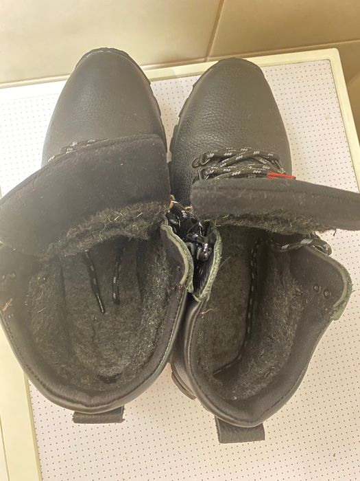 Зимові, шкіряні чоловічі черевики, ботинки, пів чоботи