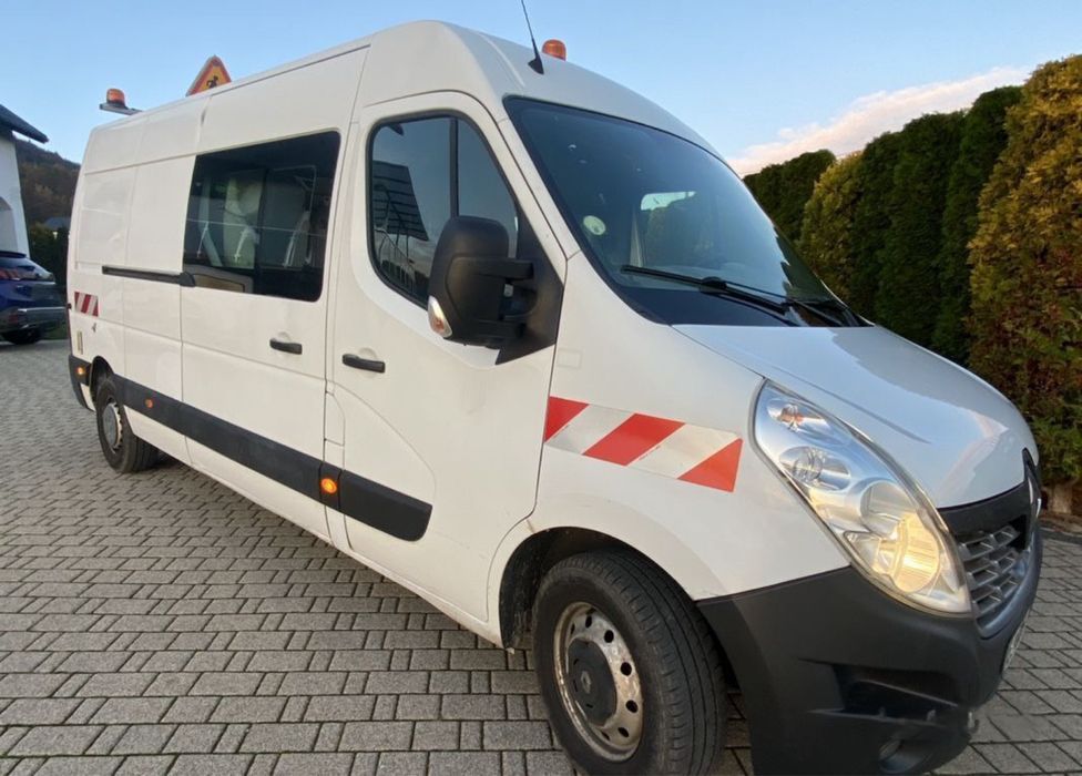 Renault Master Brygadówka 2.3 Diesel 7 os. Klima Kamera 230V - Wynajem