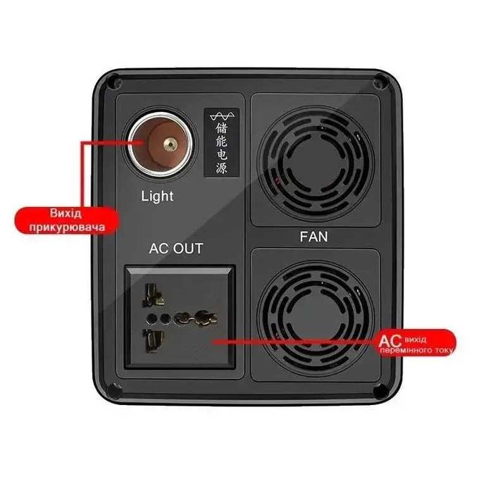 Зарядная электростанция, инвертор с розеткой 220 В ,12,8V/50Ah/600Вт