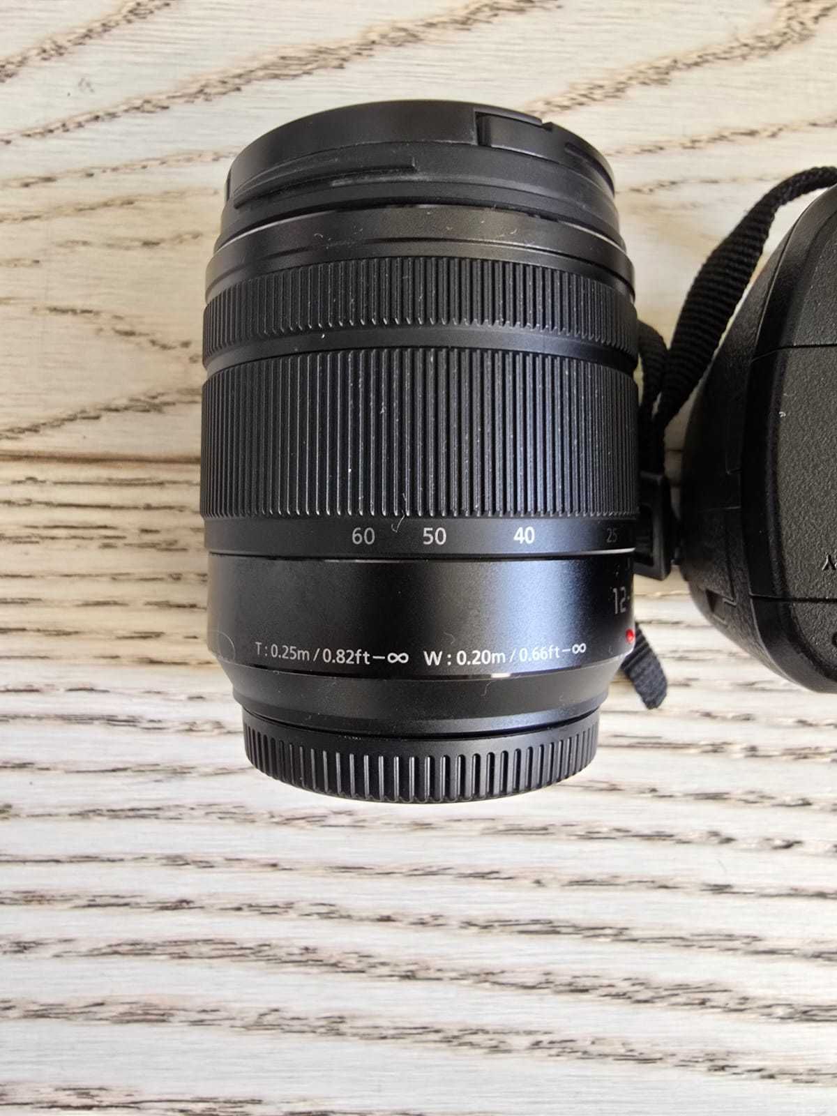 Panasonic Lumix G7 + 12-60mm + mikrofon RØDE + torba + ładowarka-