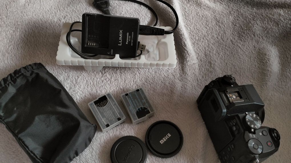 Aparat Lumix g7 + obiektyw manulany