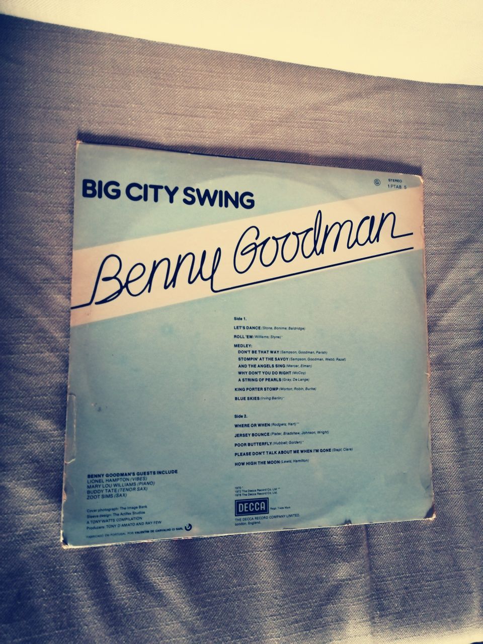 Jazz Benny Goodman vinil 33' excelente álbum de Jazz original