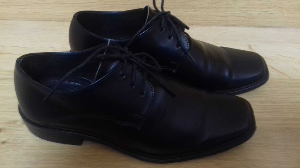 buty czarne dla chłopca skóra Emel komunia