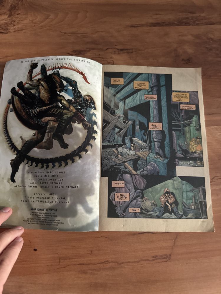 Aliens vs Predator vs Terminator komiks 2002