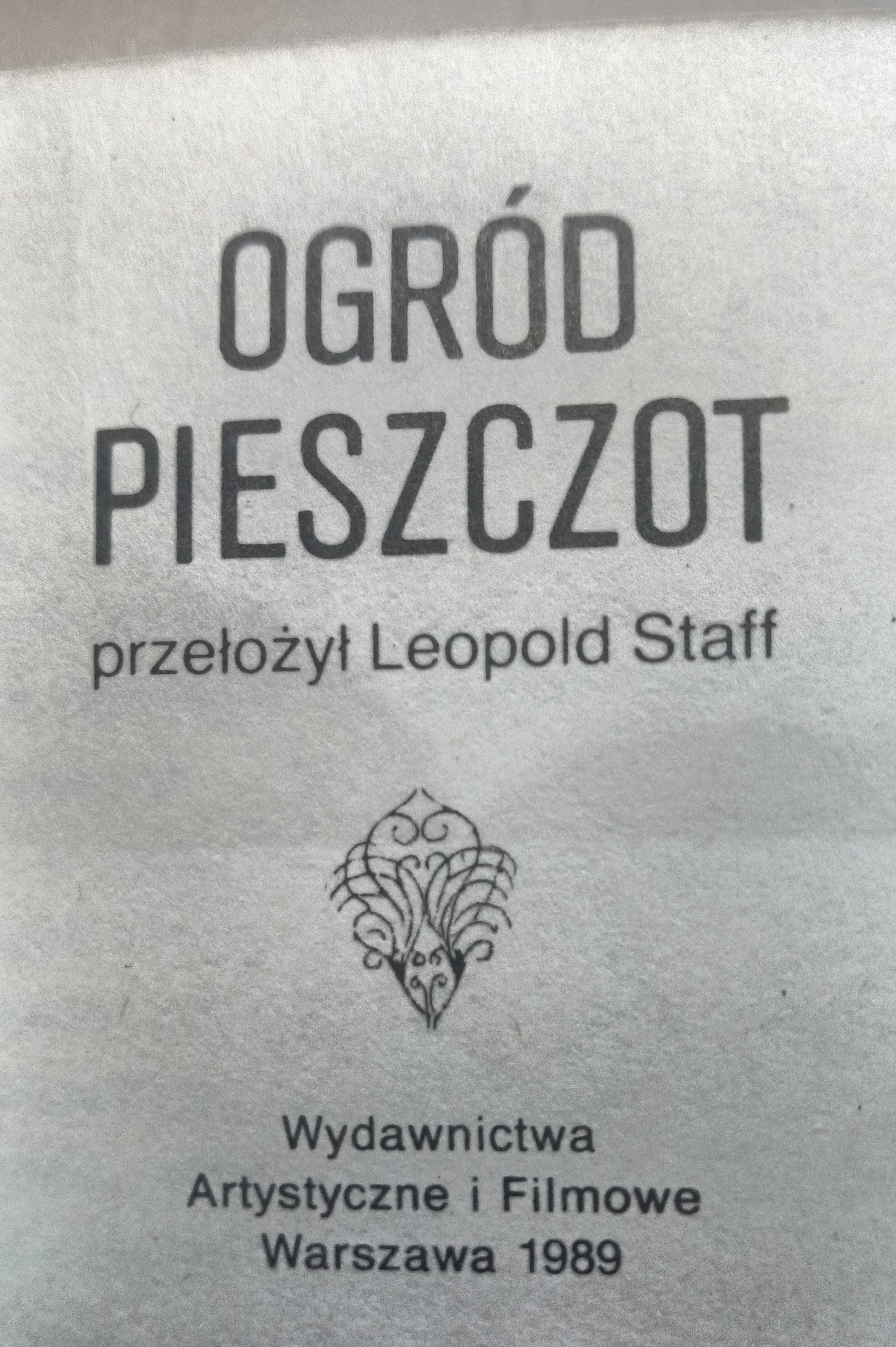 Ogród pieszczot Leopold Staff