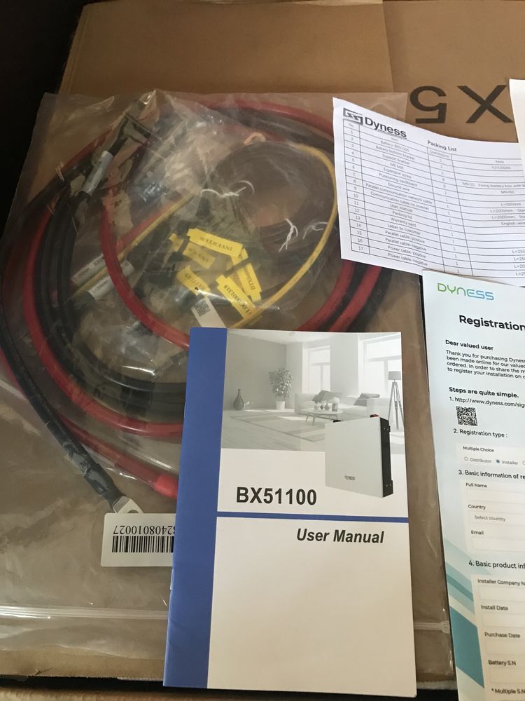 Аккумуляторная батарея Dyness BX51100 5,12 kw