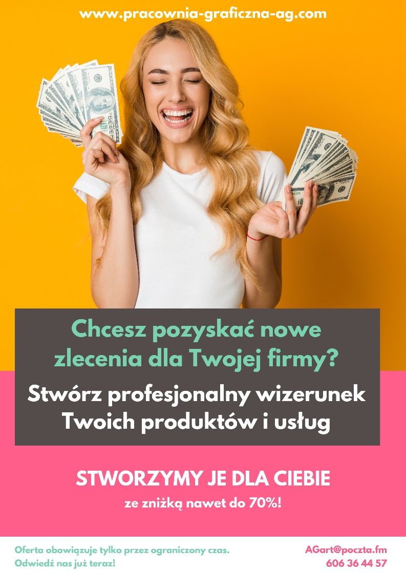 Projekty graficzne, tworzenie tekstów, portfolio i strony internetowe