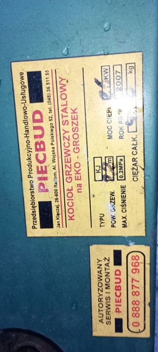 Zbiornik na ekogroszek