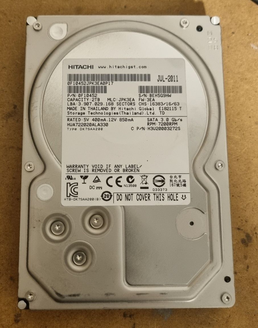 Disco Rigido de 3.5" 2tb