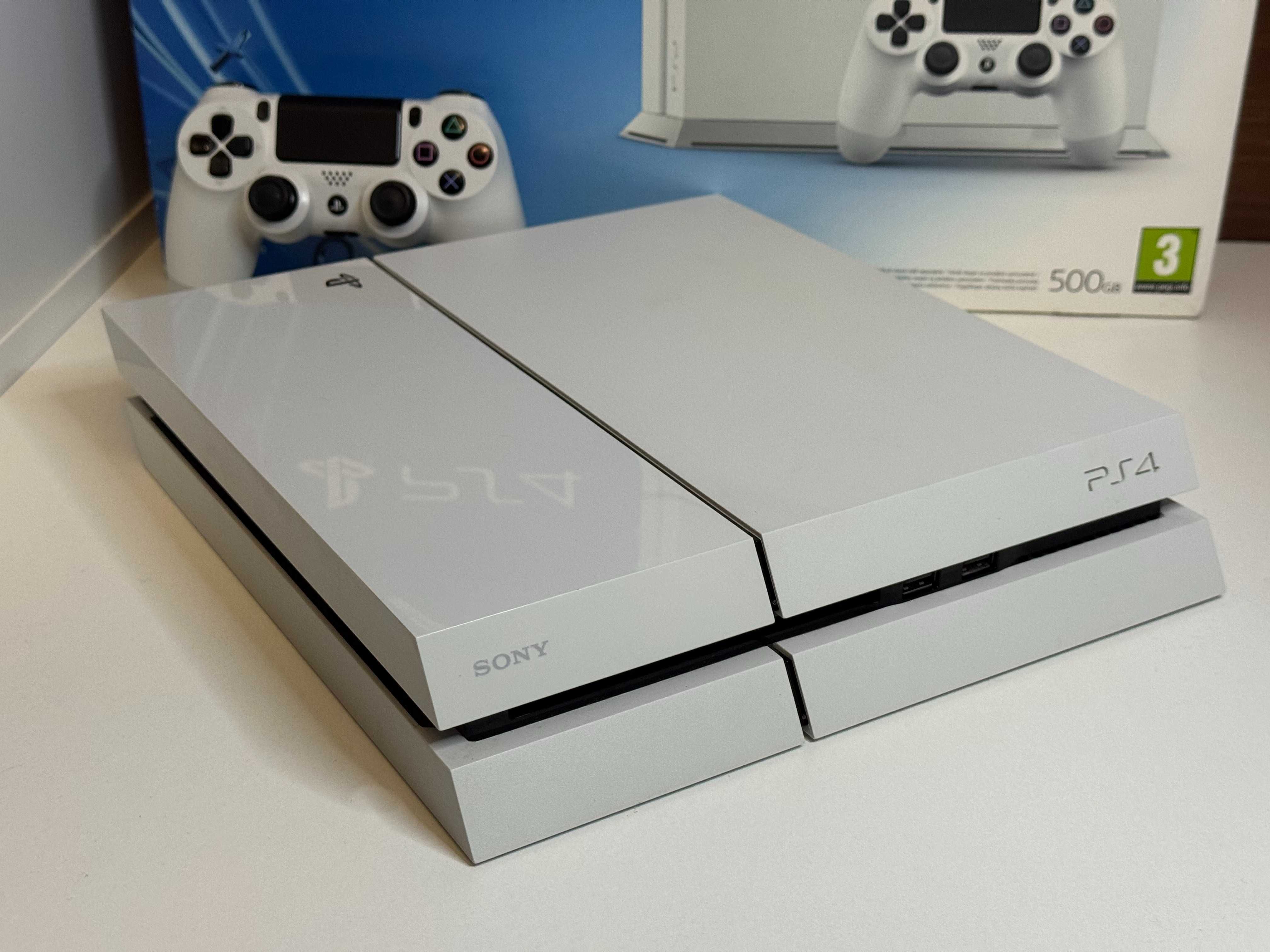 Konsola PlayStation 4 PS4 500GB Biała z Padem Niski Soft 10.50
