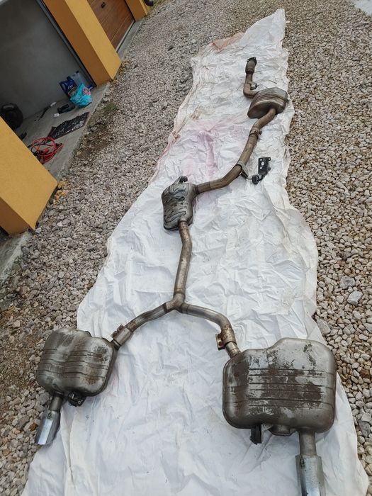 Wydech tłumniki audi a5 8w a4 b9 komplet