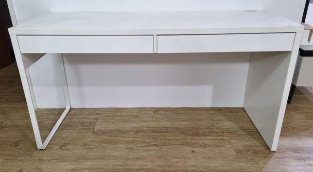 Biurko Micke Ikea białe 142x50 cm