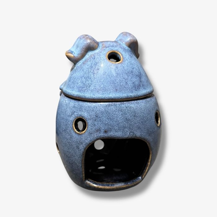 Conjunto Cerâmica Mealheiro e Queimador Óleo/Velas