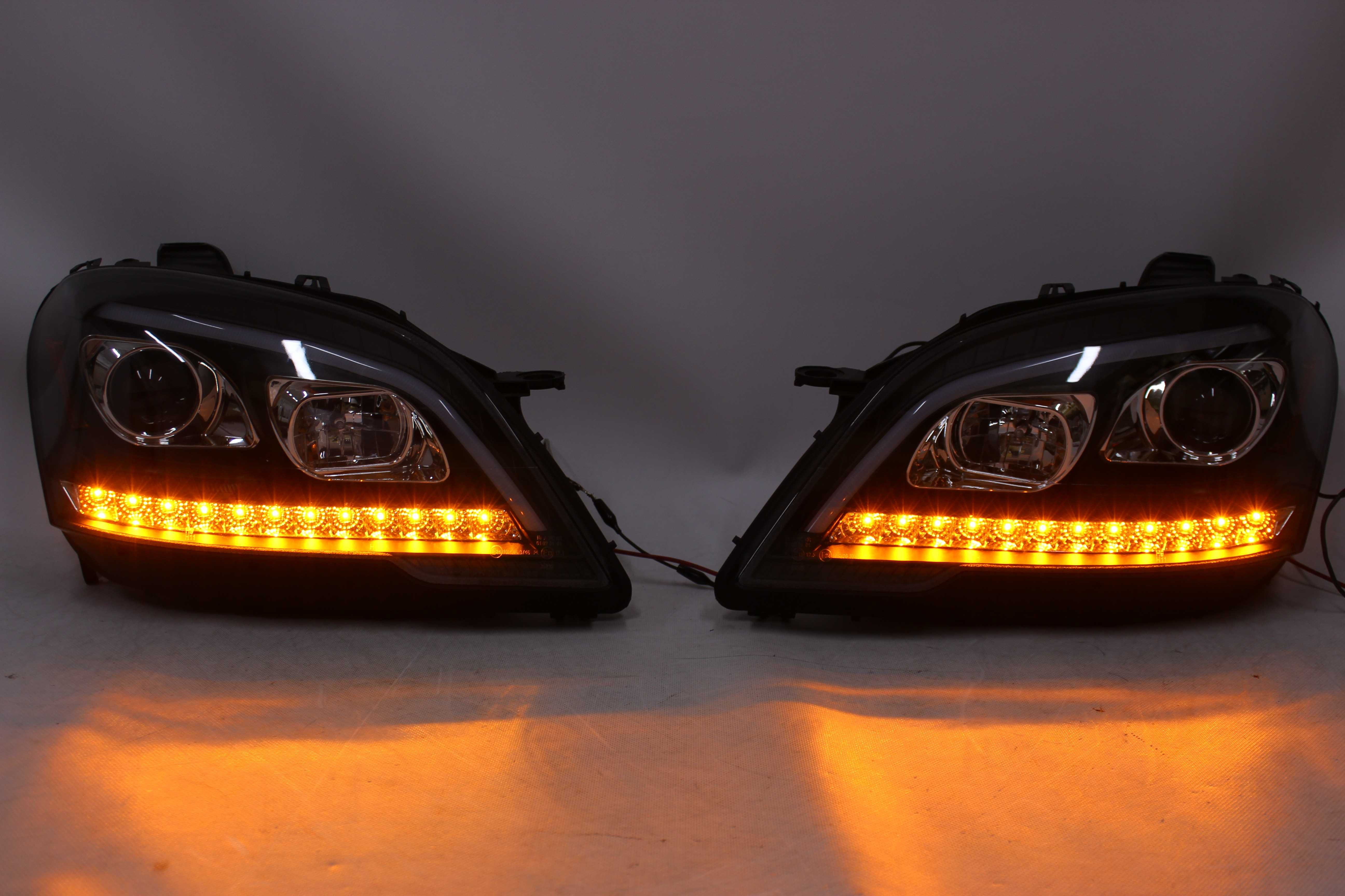 Lampy reflektory przód Mercedes W164 ML 09-11 LED BAR NEON DYNAMICZNE