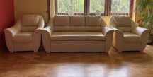 Wypoczynek (Rozkładana sofa + 2 fotele)